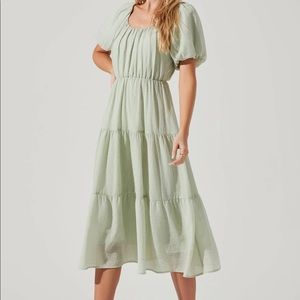 ASTR the Label - Sage Smocked Tier Dress (Small)
